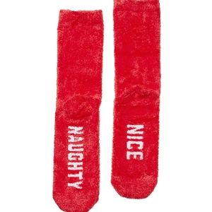 Victoria's Secret PINK Crew Socks Red Pepper NWT